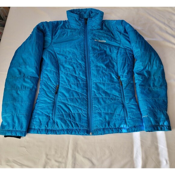 Columbia Jacket Womens M Blue Omni Heat Infinity Insulated Puffer Jacket - Picture 1 of 13